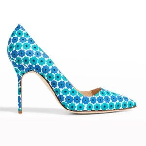 Manolo blahnik BB print 105mm pump nwb 39.5